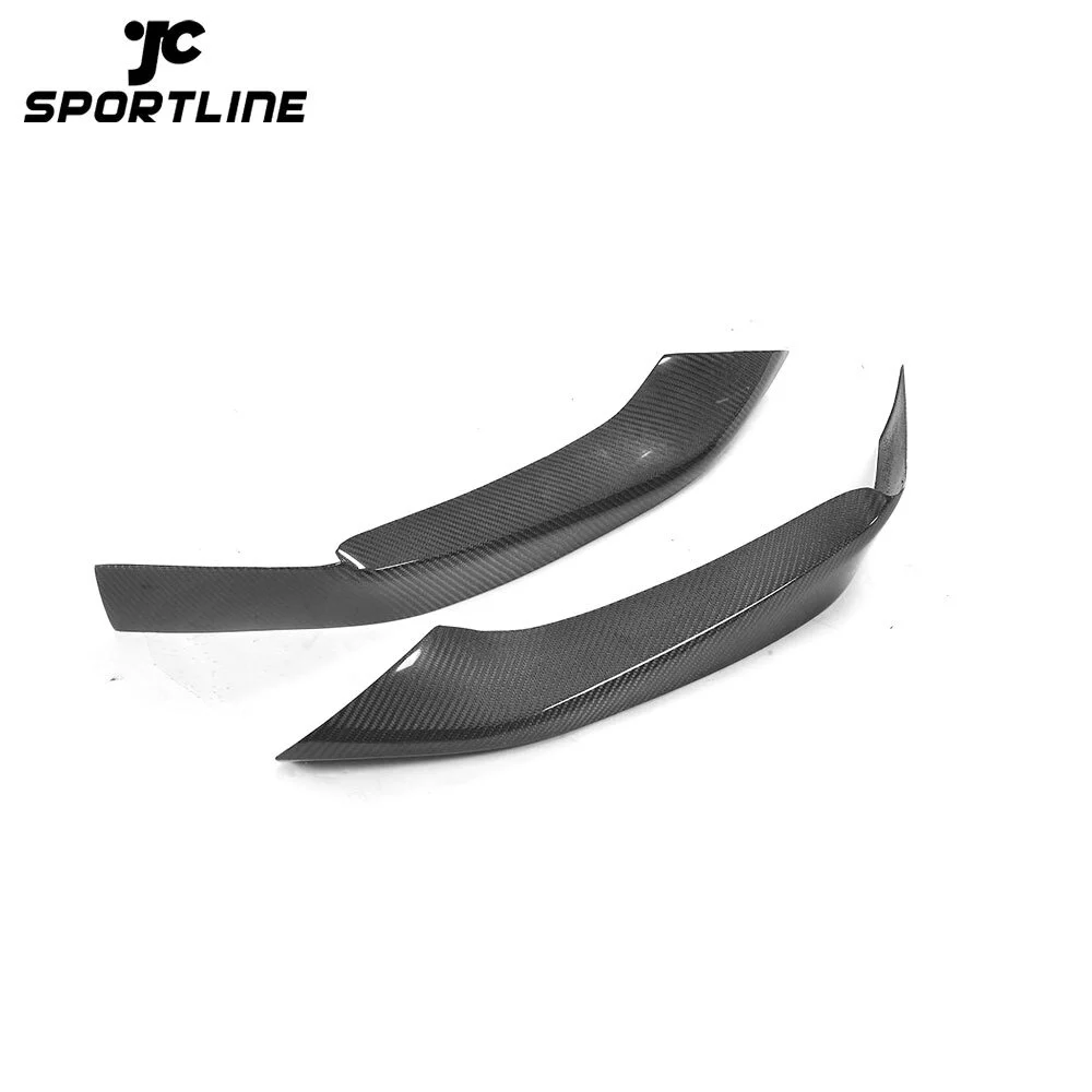 JC-BZ009 Carbon Fiber Car Front Splitters Lip Aprons Cupwings Flaps Flags for BMW 5 series G38 M Sport Sedan 2017-2018 1