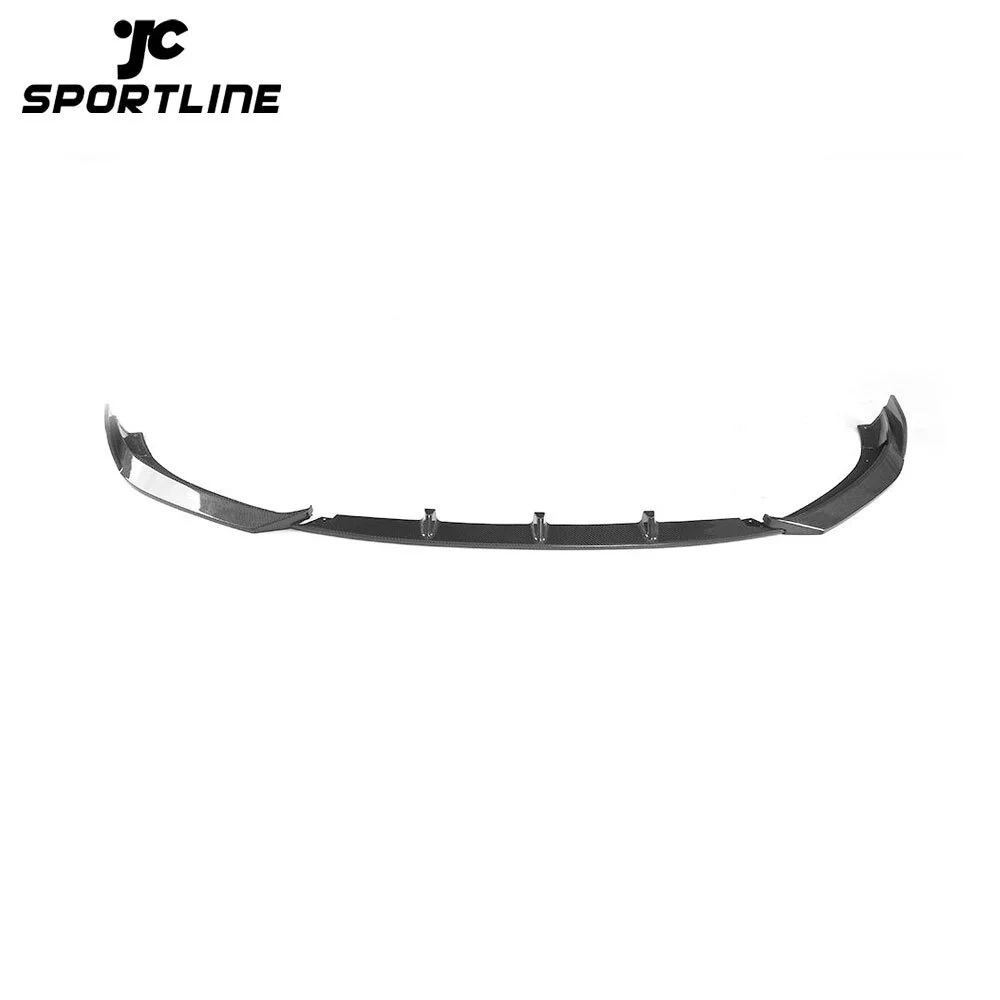 ML-XM255 Carbon Fiber Car Front Bumper Lip Spoiler Splitters for Audi A3 Sedan 4 Door 2017 2018 Fits A3 Standard Bumper 1
