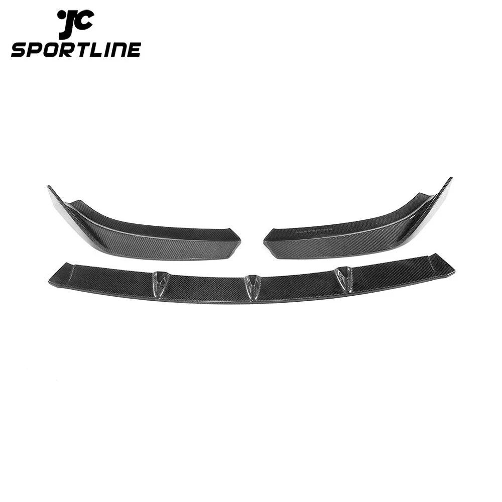 ML-XM256 Carbon Fiber Front Bumper Lip Spoiler Splitters for Audi S3 A3 SLINE Base Prestige Progressiv Premium Plus 4-Door 2017 - 2019 1