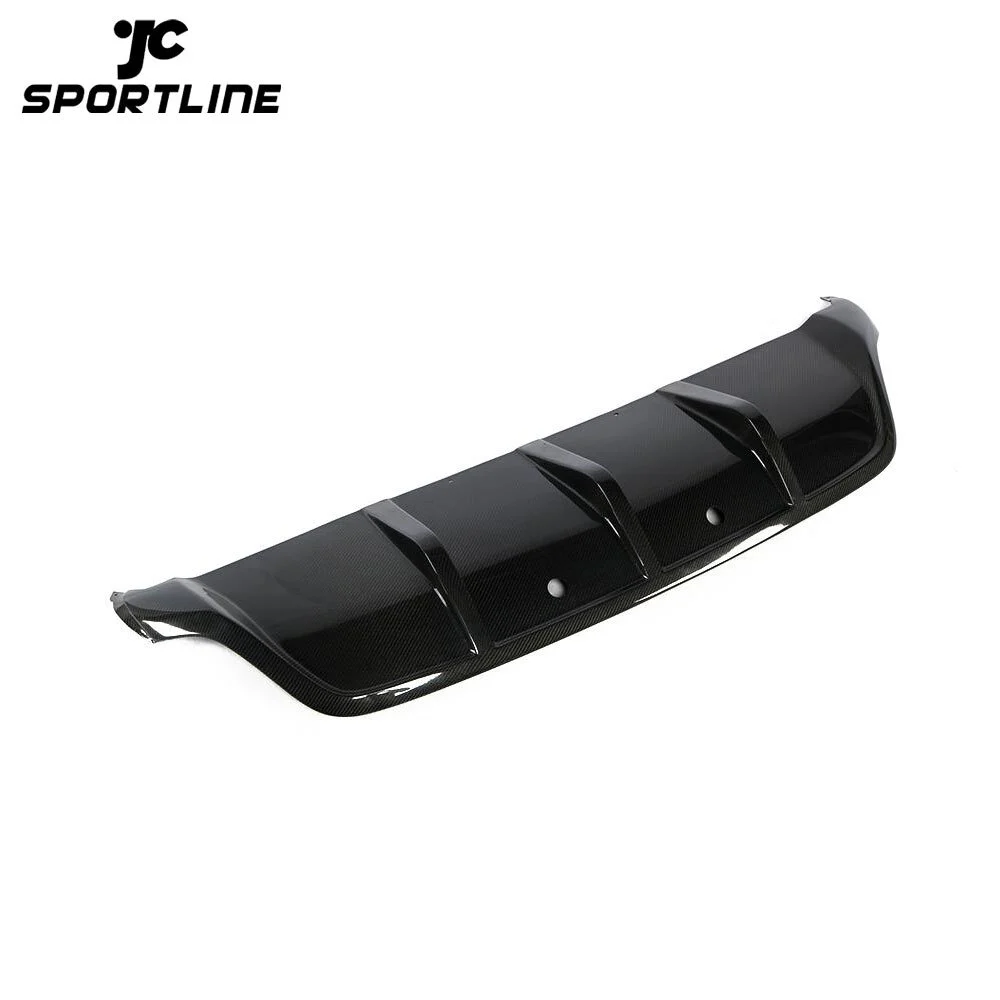 JC-20140825-2 Carbon Fiber Auto Rear Bumper Lip Diffuser Spoiler for BMW X6 E71 Standard Bumper 2008 - 2013 1