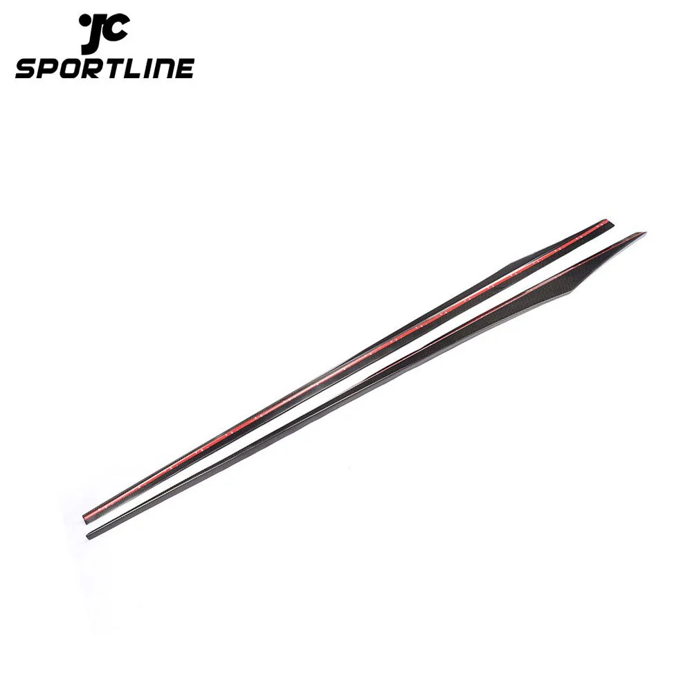 JC-HD037 Carbon Fiber Black Side Skirt Extensions Lip for BMW 6 Series F06 F12 F13 M Tech M Sport 4 Door 2012 - 2018 Body Apron 1