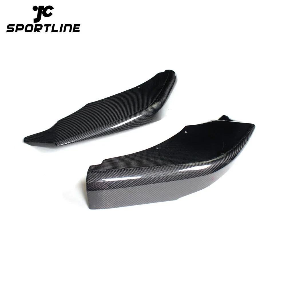JC-20150228 Front Bumper Lip Splitters Flaps Winglets Cupwings for BMW 6 Series F06 F12 F13 M Sport 2012 - 2016 Carbon Fiber 1