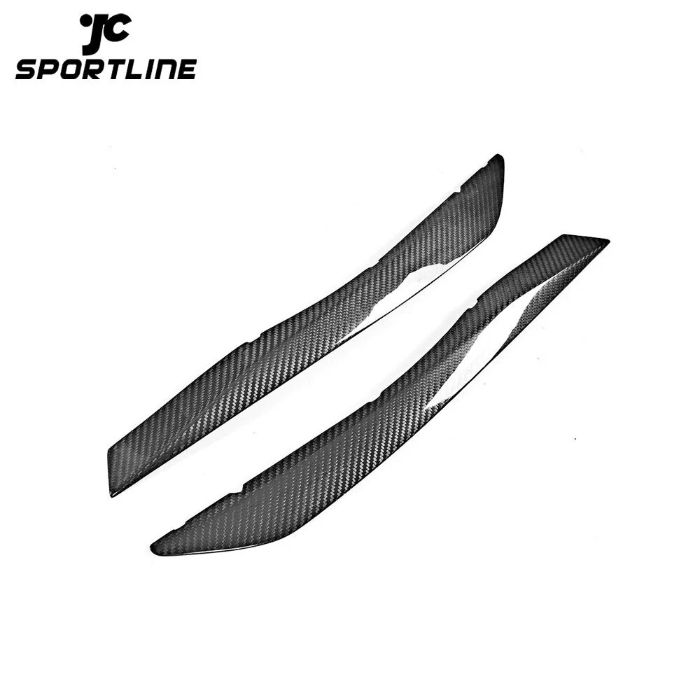 ML-XM359 Dry Carbon Fiber Headlight Eyebrows for AUDI A5 S5 RS5 2017 2018 Pure Carbon Sticker Decoration Trim 1