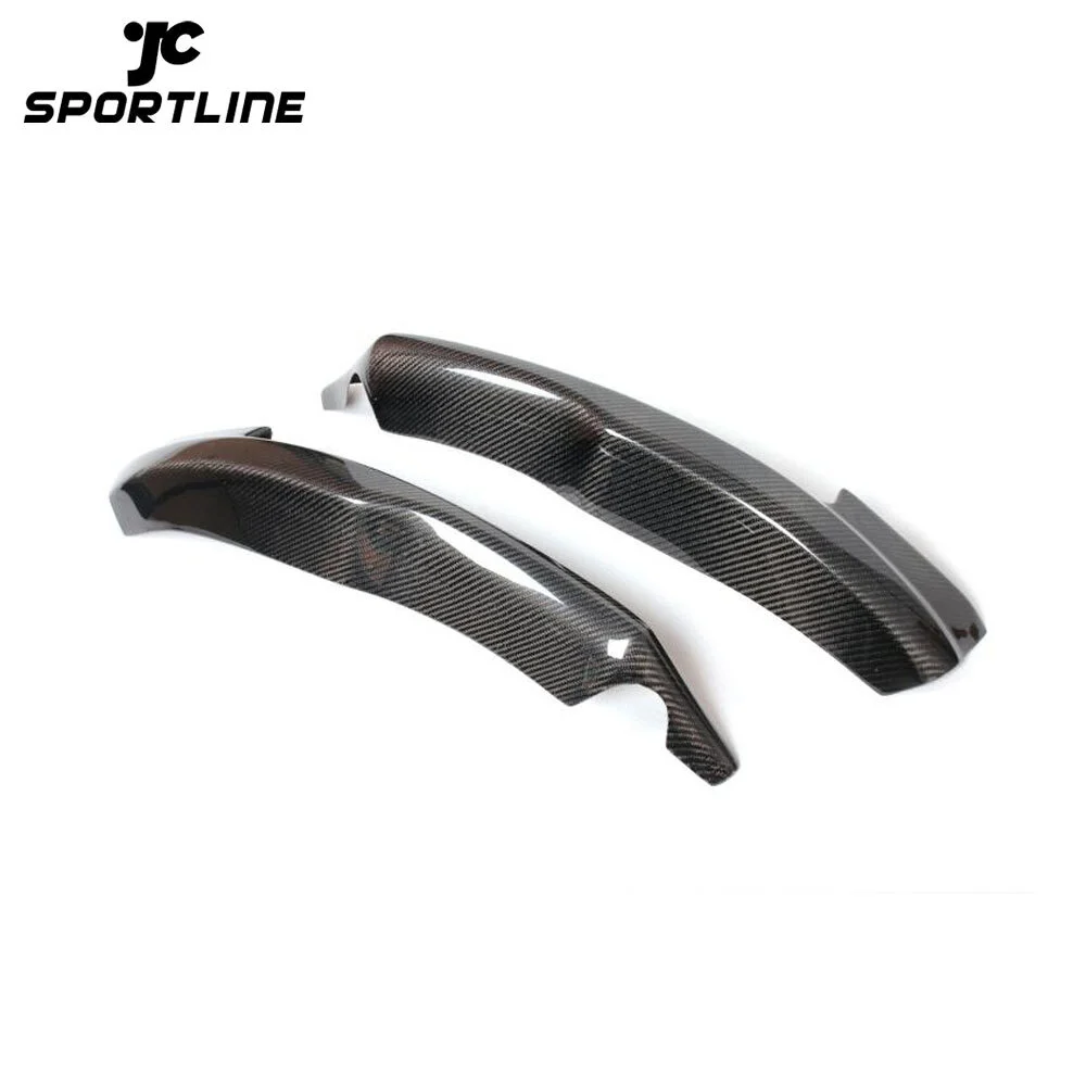 JC-ADA4B8019 2PCS/Set Carbon Fiber Front Lip Splitters Flaps Aprons For Audi A4 B8 Standard Bumper Non-Sline Bumper 2009-2015 1