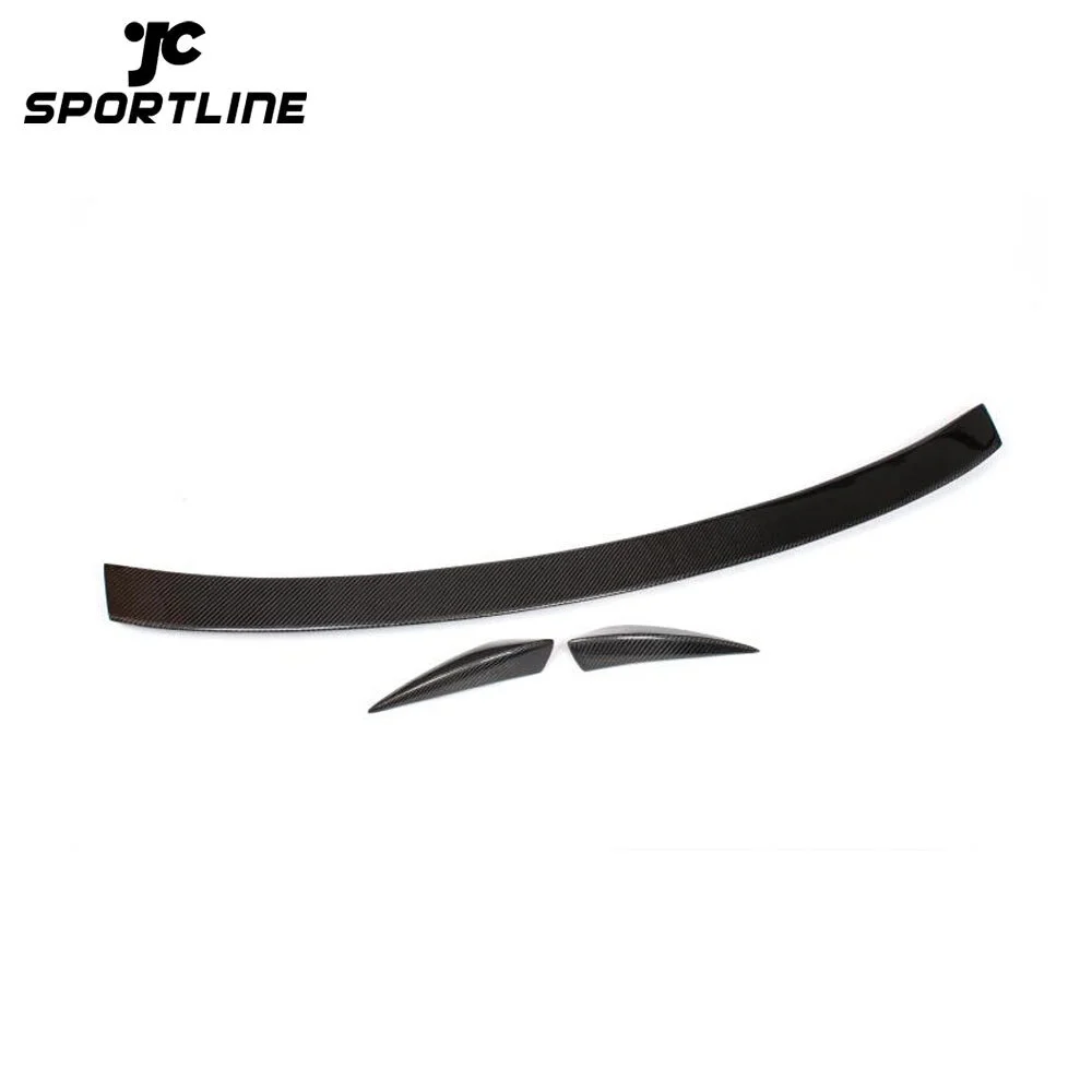 JC-AUA4B8030 Carbon Fiber Car Rear Trunk Spoiler for Audi A4 B8 B9 2009 - 2016 Boot Spoiler Trunk Wing Lip 1