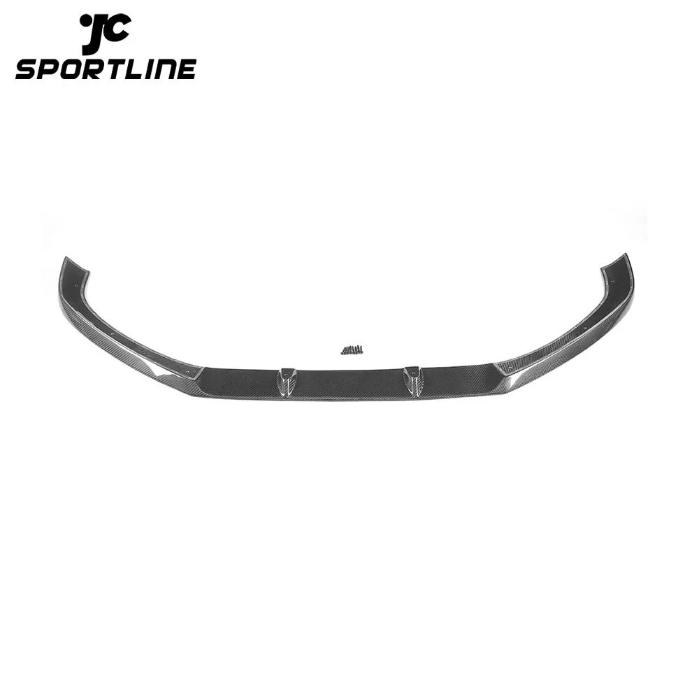JC-HD209 Carbon Fiber Car Front Bumper Lip Spoiler Splitters Protector for Audi A4 B9 Sedan 4 Door Standard Bumper 2017 2018 1