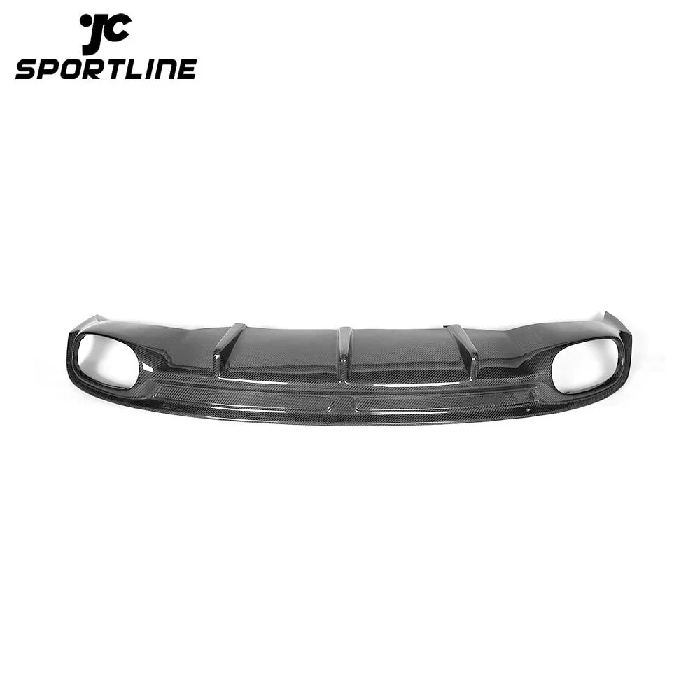 JC-20150415 Carbon Fiber Car Rear Bumper Lip Auto Diffuser Spoiler for Audi A7 Sline S7 2013 2014 2015 1