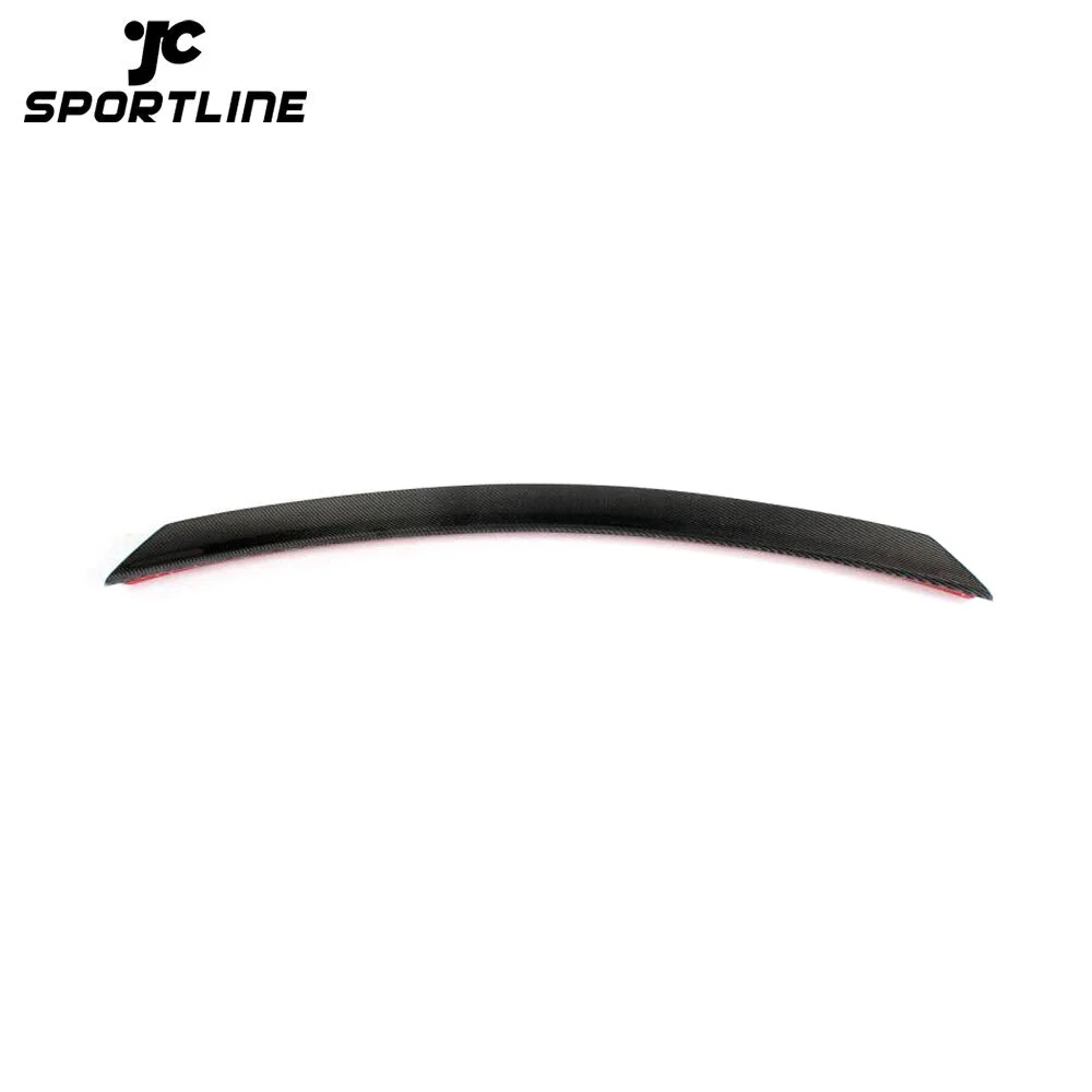 JC-BE20431 Rear Trunk Spoiler Wing Lip for Mercedes-Benz C-Class W204 C180 C200 C250 C300 C63 AMG Coupe 2008 - 2014 Carbon Fiber 1