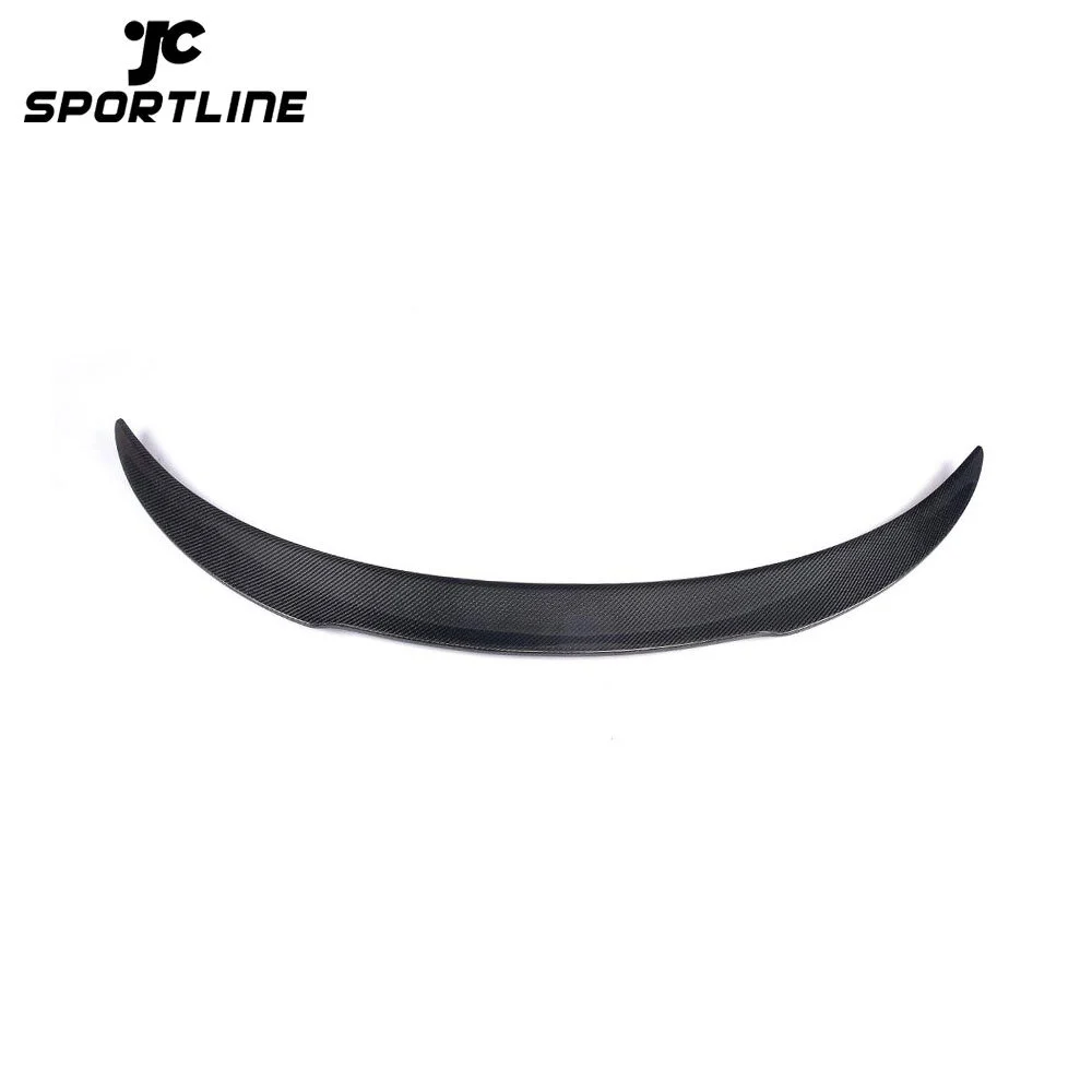 JC-BY002 Carbon Fiber Racing Rear Spoiler Wing Boot Lip for Mercedes-Benz C-Class C205 C63 AMG Coupe 2-Door 2015 - 2017 1