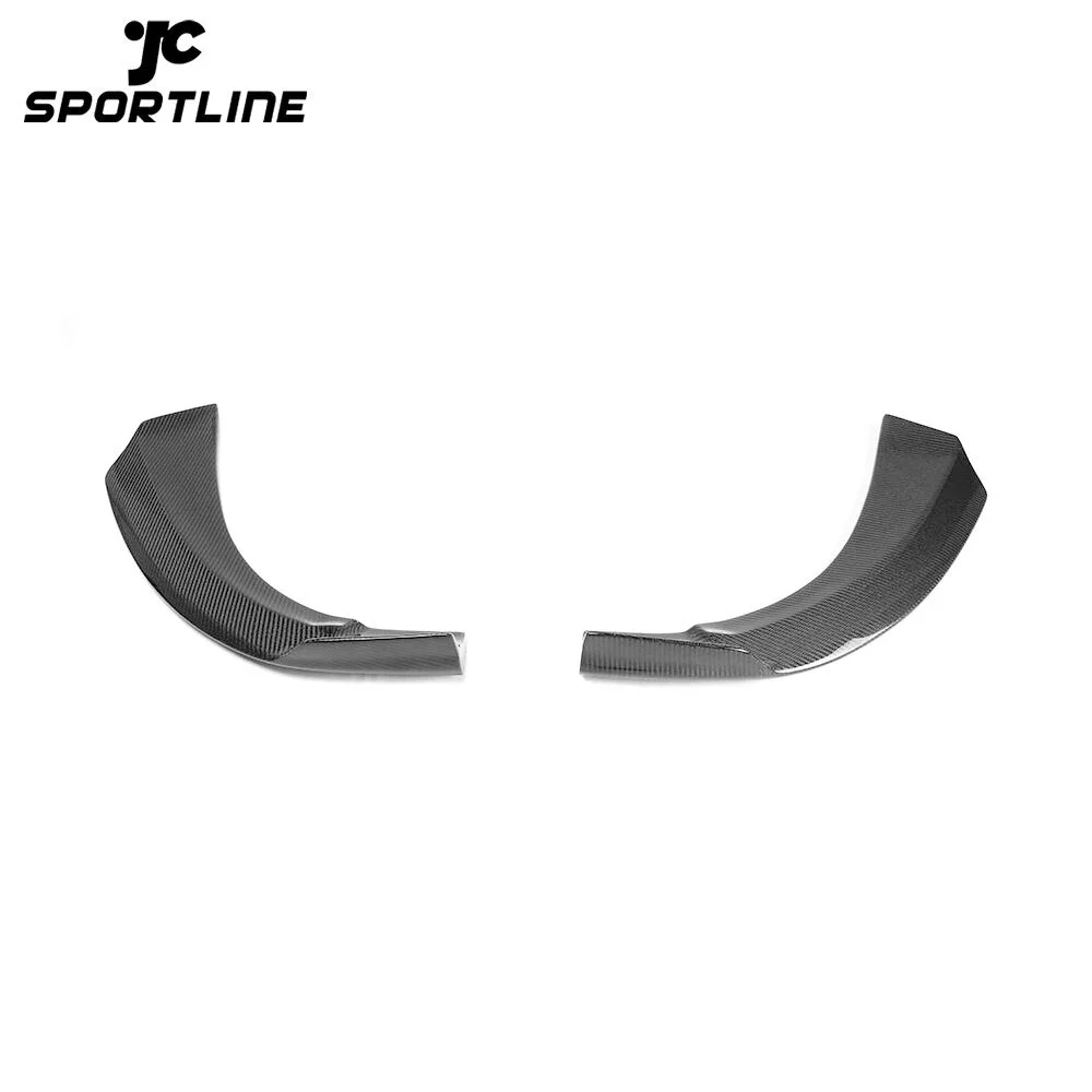 JC-XP306 Carbon Fiber Front Bumper Lip Splitters Side Aprons for Mercedes-Benz W117 CLA250 CLA260 CLA45 AMG Sedan 2013 - 2015 1