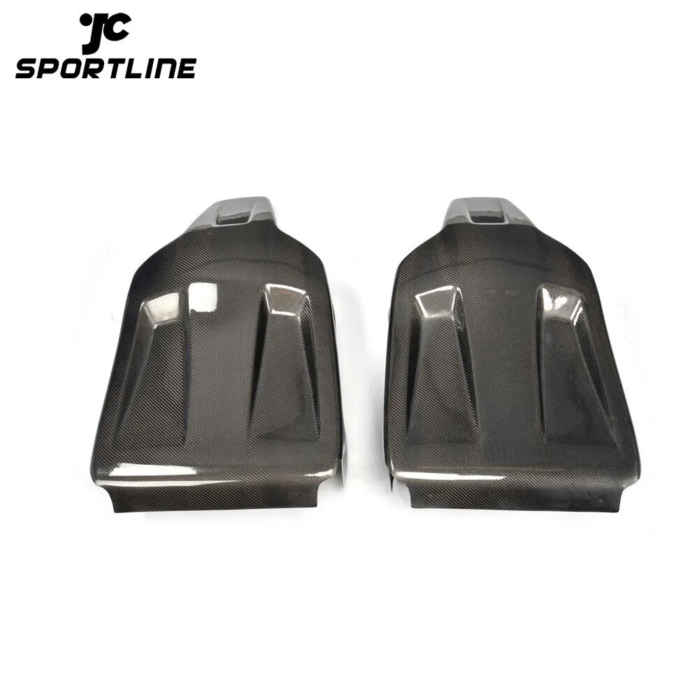 JC-XP586 Car-Styling Carbon Fiber Seat Back Backrest for Benz C-class W204 C63 AMG Only 2008 - 2012 1