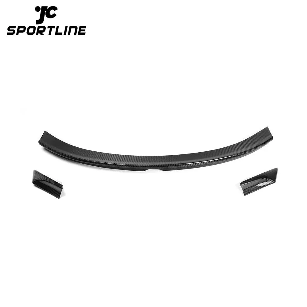 JC-XP311 Carbon Fiber Rear Trunk Spoiler Boot Duck Lip Wing for Mercedes-Benz CLA250 CLA260 CLA45 2013 2014 3PCS/SET Car Styling 1