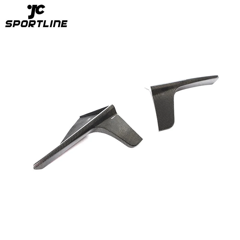 ML-LQ062 Carbon Fiber Rear Side Splitters Canards for Tesla Model 3 Sedan 4 Door 2016 - 2019 1