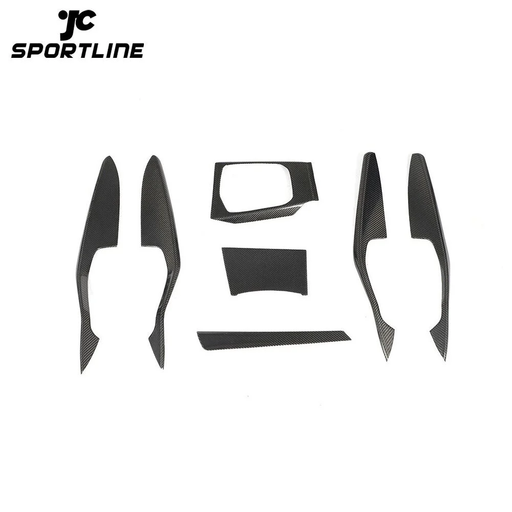 ML-YBX069 Dry Carbon Fiber G20 Interior Console Cover Door Panels Trim for BMW G20 330i M340i Sedan 2019-2020 1
