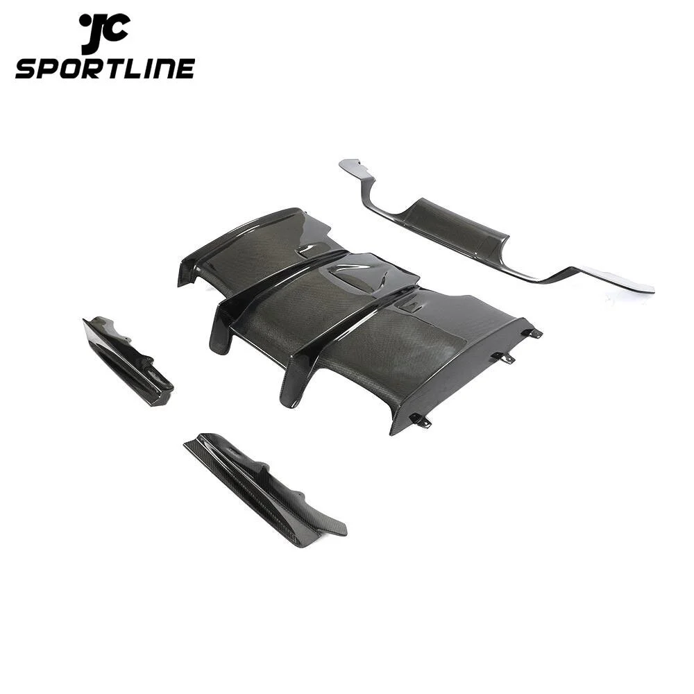 JC-HLY049 F8x M3 M4 Carbon Fiber Diffuser for BMW F80 M3 Base Sedan 4-Door F82 M4 GTS Coupe 2-Door 2015-2019 1