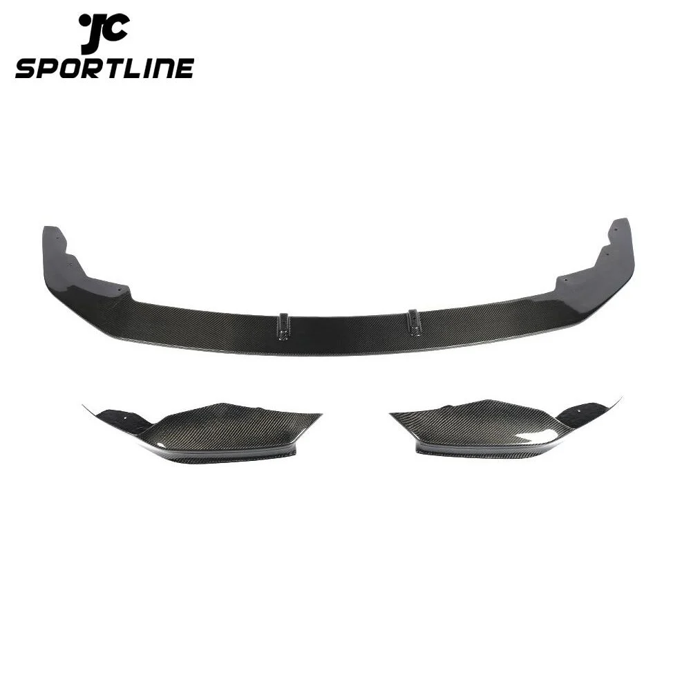 JC-HLY295-CF For BMW 1Series F20 M-Sport 2019-2020 Front Bumper Lip Splitters Canards Fins 1