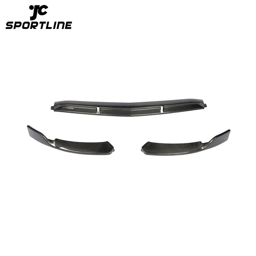 JC-HLY278-CF Carbon Fiber NEW C-Class W205 Facelift Front Lip Spoiler for Mercedes Benz W206 C300 Sport 2019 2018 1