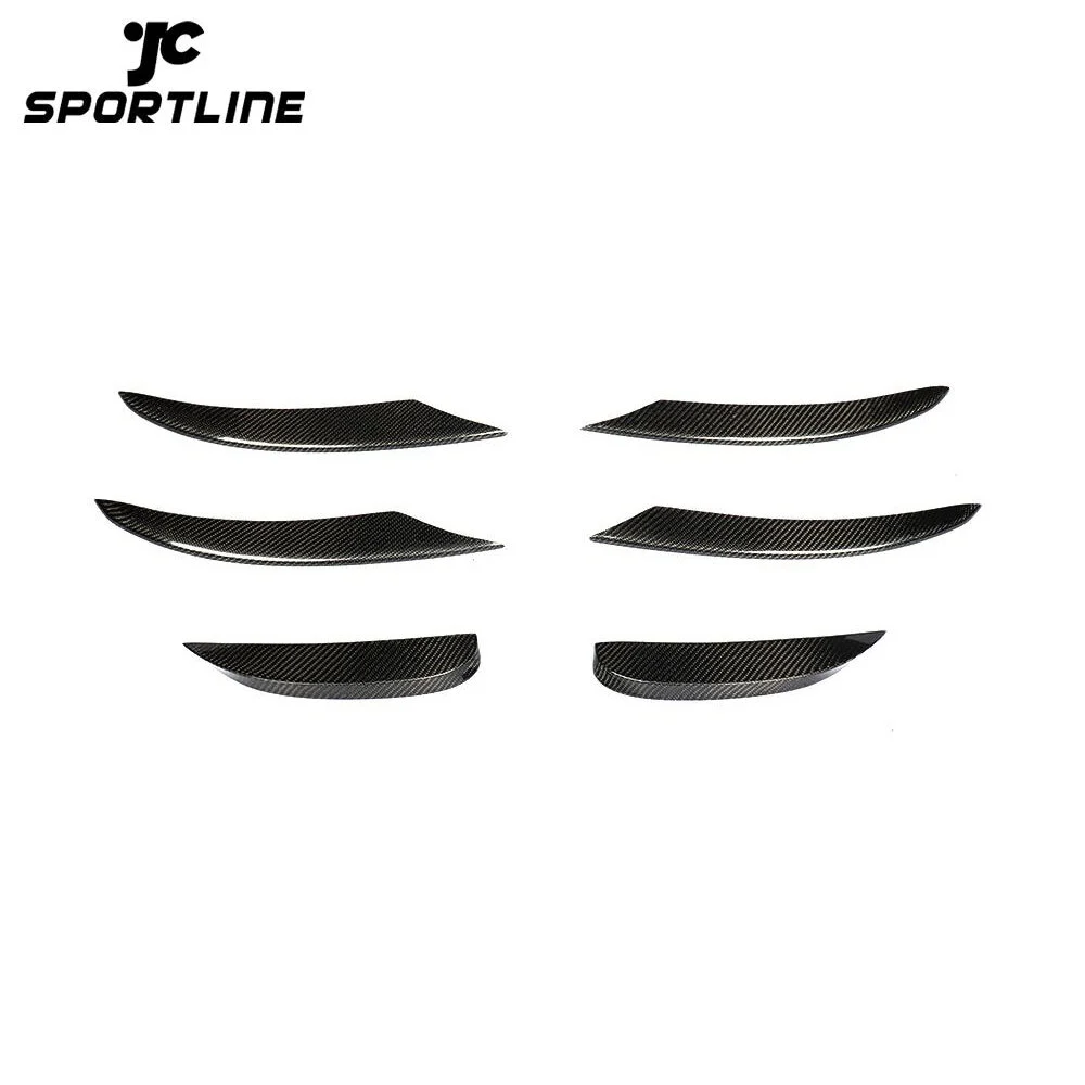 JC-HLY280-CF Carbon Fiber NEW C-Class W205 Facelift Front Canards for Mercedes Benz W206 C300 Sport 2019 2018 1
