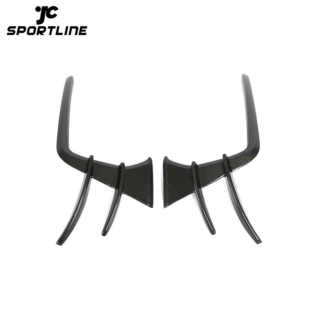 ML-YBX054 Carbon Fiber S7 Front Canards Fins for Audi S7 A7 SLINE Type 4K8 Sportback 2019 1