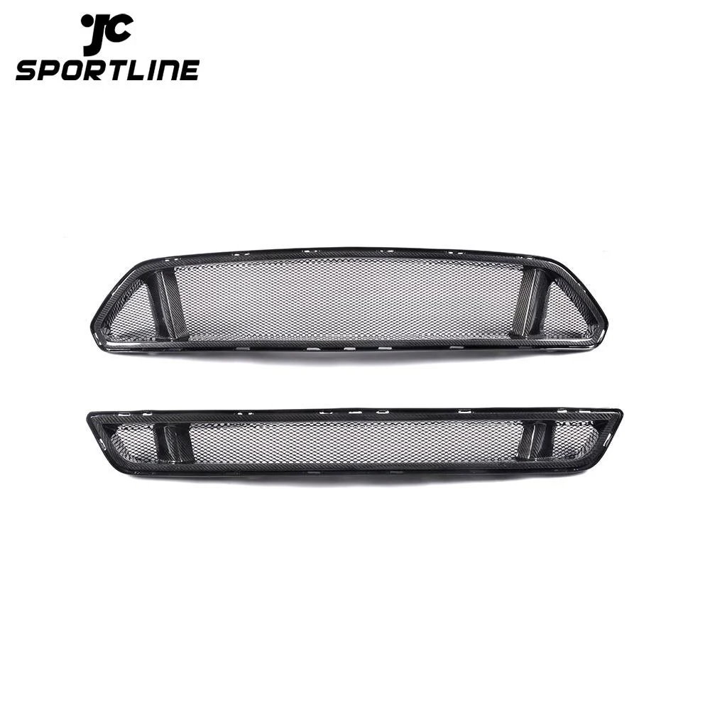 JC-HLY041 Carbon Fiber Front Grills Grille for Ford Mustang GT Shelby GT350R Coupe 2-Door 15-17 1