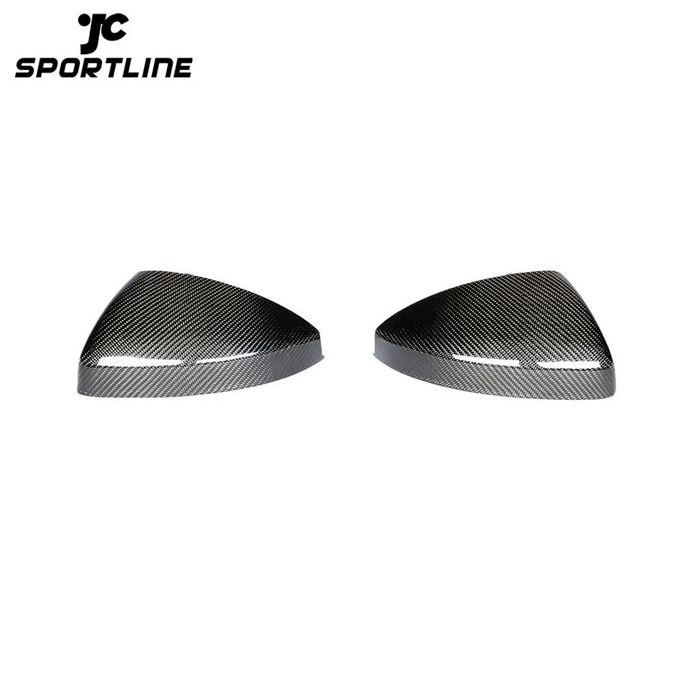 JC-20170707-2 TT Carbon Fiber Mirror Covers for Audi TT 8S MK3 TTS TTRS TT SLINE 2-Door 15-19 with side lane assist hole 1
