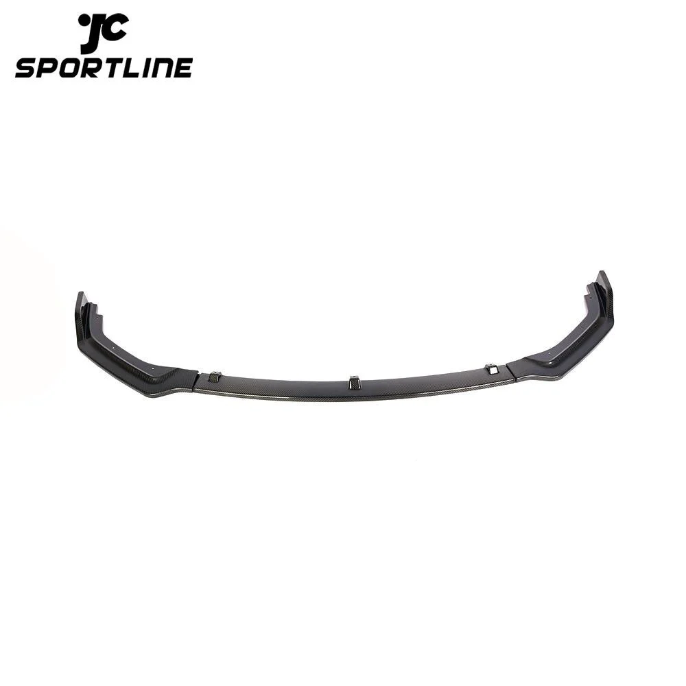 JC-HLY125-CF 3PCS Carbon fiber base bumper Front Bumper Lip Spoiler Cover For 2018-2019 Infiniti Q50 sport 1
