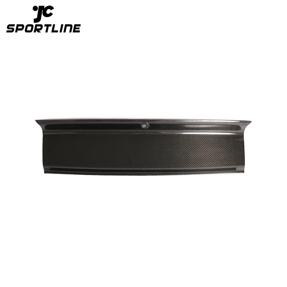 ML-QMN016 Dry Carbon Fiber Rear Trunk Panel Exterior Trims for Ford Mustang Shelby GT350 2018 2019 1