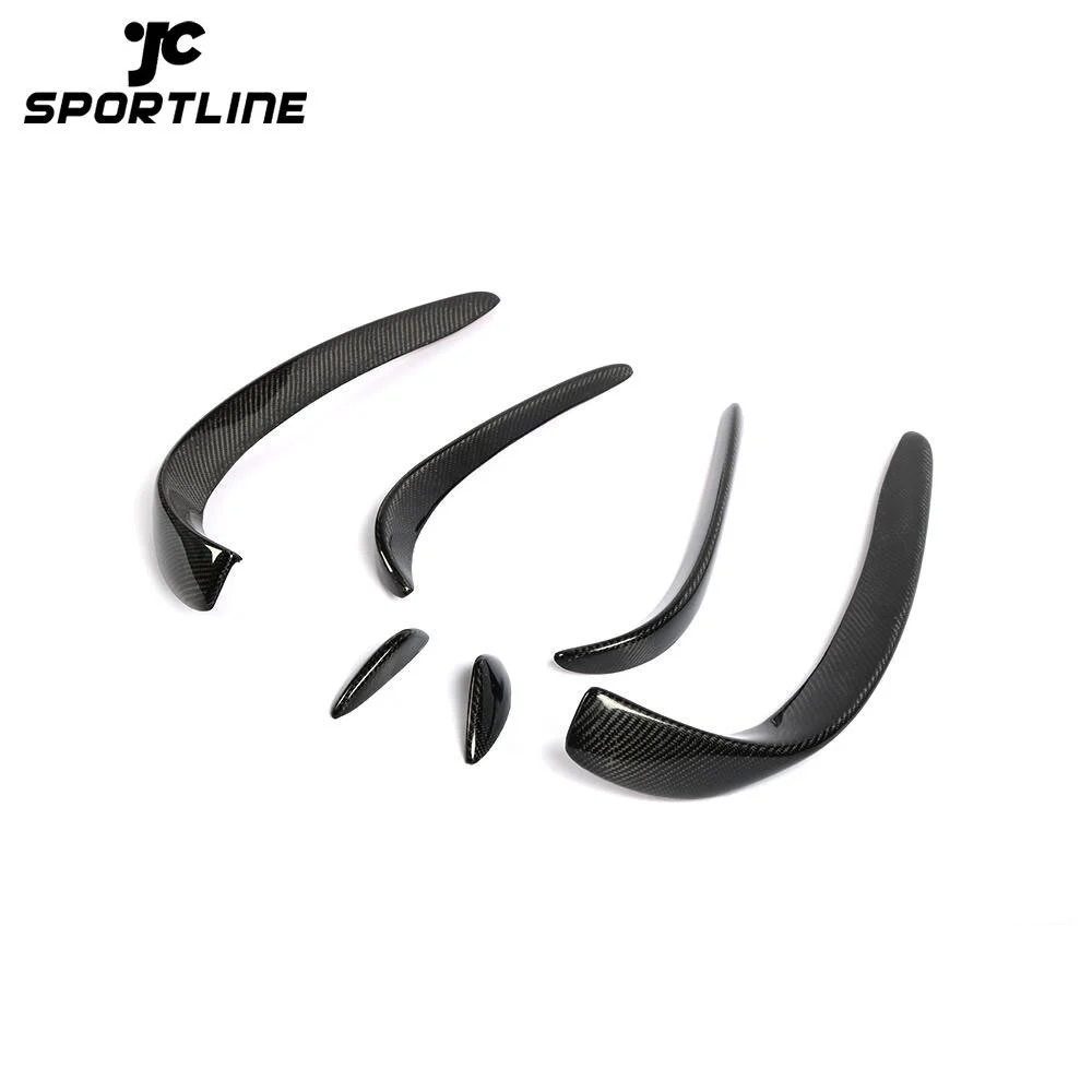 JC-HLY108 W205 C class Carbon Fiber Front Bumper Vent Trims for Mercedes Benz W205 C300 C350 C200 2014-2017 1