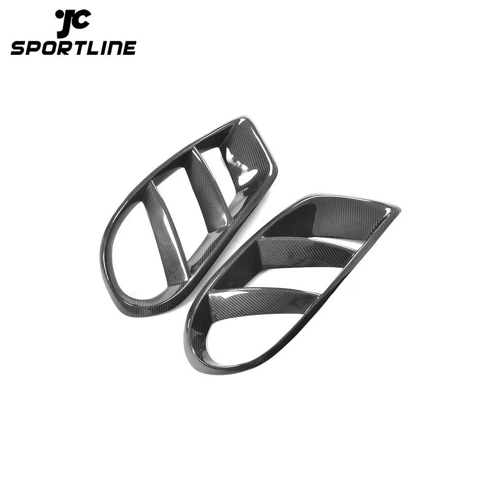JC-HLY050 W205 C63 Carbon Fiber Front Bumper Air Vent Cover Frame grill For Mercedes Benz C180 C200 2015 - 2017 1