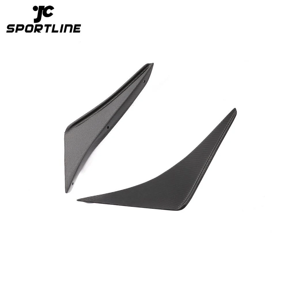 JC-HLY055 Carbon Fiber GT350 Front Bumper Canards for Ford Mustang Shelly GT350 Coupe 2 Door 1