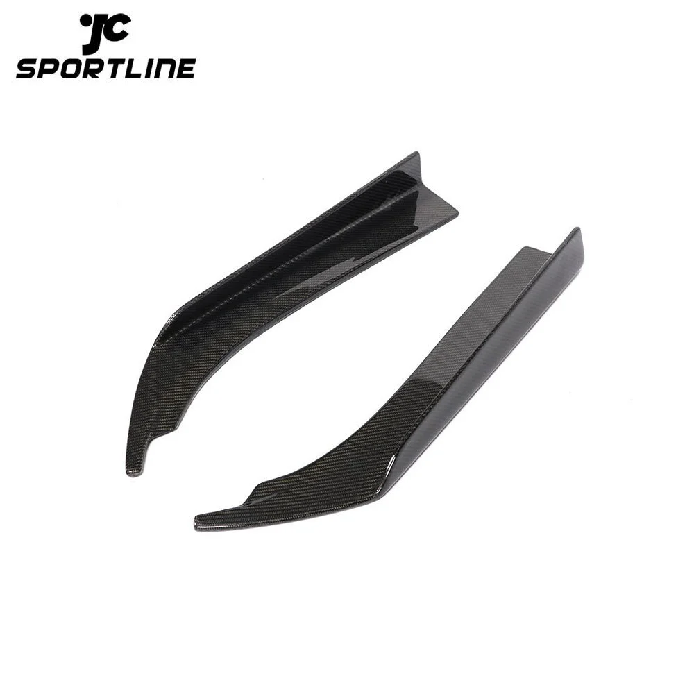 JC-HLY057 Carbon Fiber Universal Rear Bumper Splitter for BMW Mercedes Audi RS3 RS4 RS5 RS6 RS7 2019 1