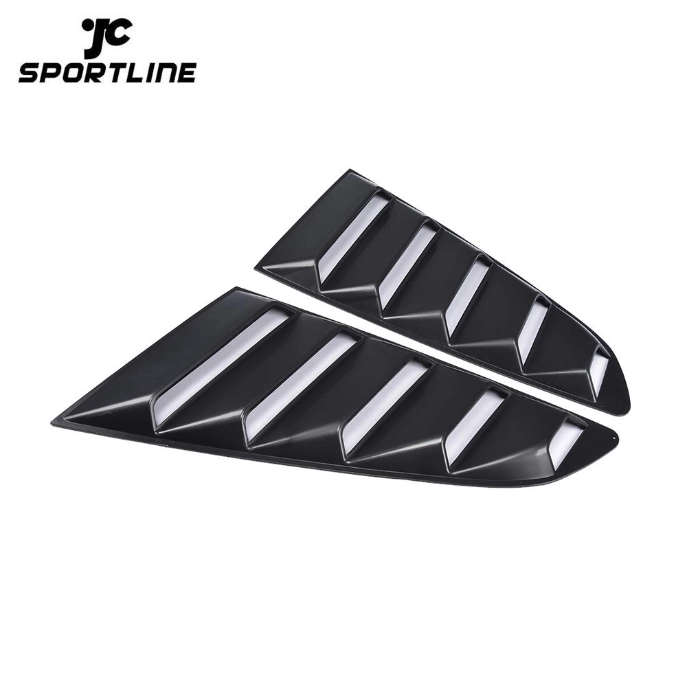 JC-XP952 Black PP Rear Window Vents for Ford Mustang GT Coupe 2-Door 15-17 1