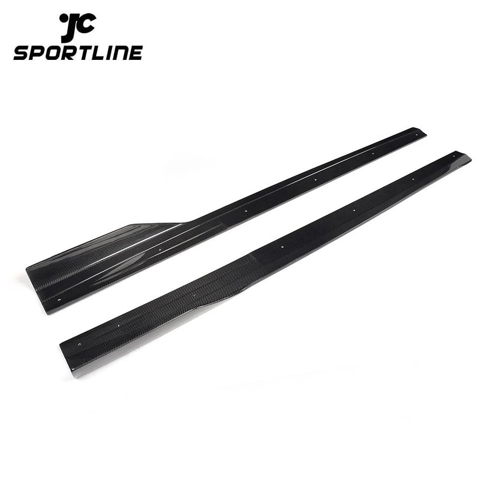 ML-XM087 Carbon Fiber Car Extension Lip Side Skirts for Ferrari 458 Base Coupe 2-Door 2011-2013 body kit side skirt 1
