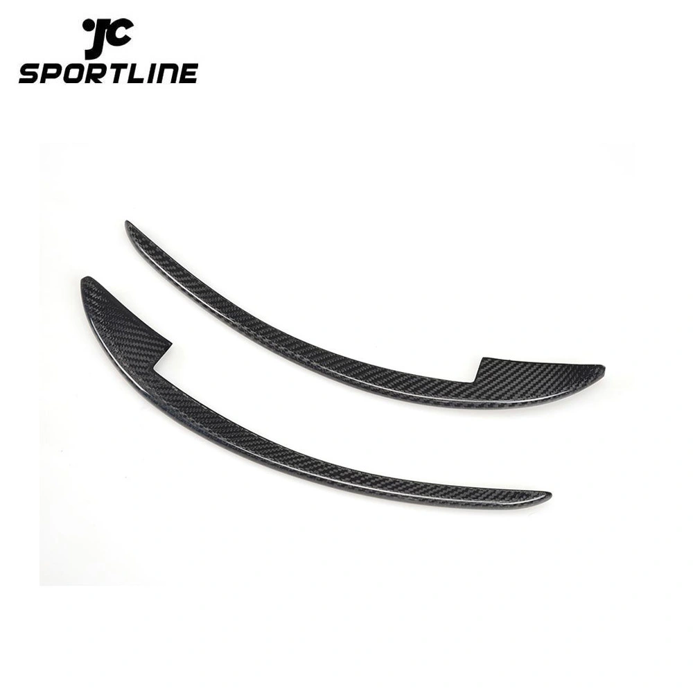 ML-XM084 Car Bumper Fins Carbon Fiber Front Canard for Ferrari 458 Italia Base Coupe 2-Door 11-13 1
