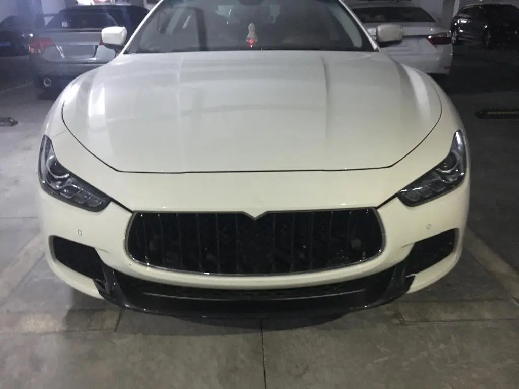 ML-XM115  Carbon Fiber Car Front Bumper Spoiler for Maserati Ghibli S Q4 14-17 1