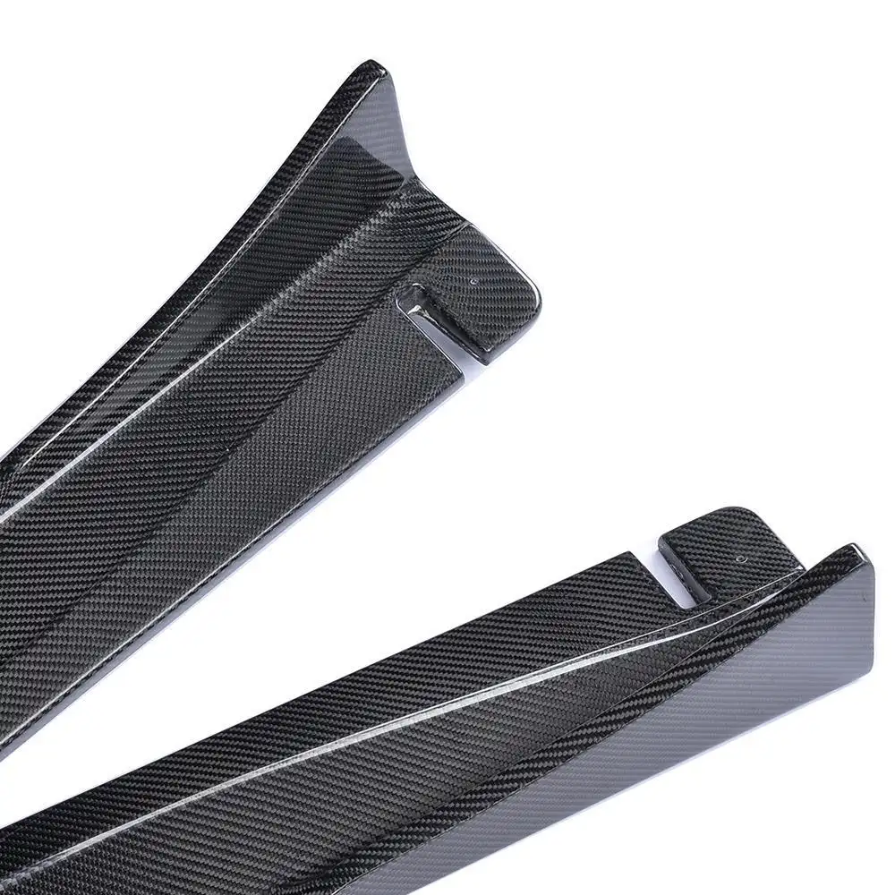 top carbon fiber side skirts normal edition for trunk 3