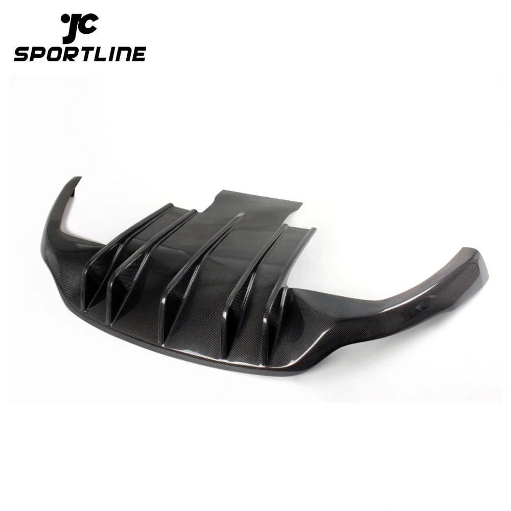 JC-A065-3  Carbon Fiber Rear Bumper Diffuser Lip Spoiler Bumper Guard for Maserati GranTurismo Convertible Coupe 2Door 2006 - 2014 1