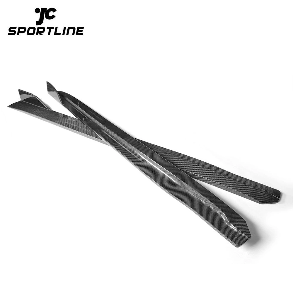 JC-XP632  Carbon Fiber Car Side Skirts Extension Lip for Infiniti G37 2-Door Base Journey Coupe 2009 - 2013 1
