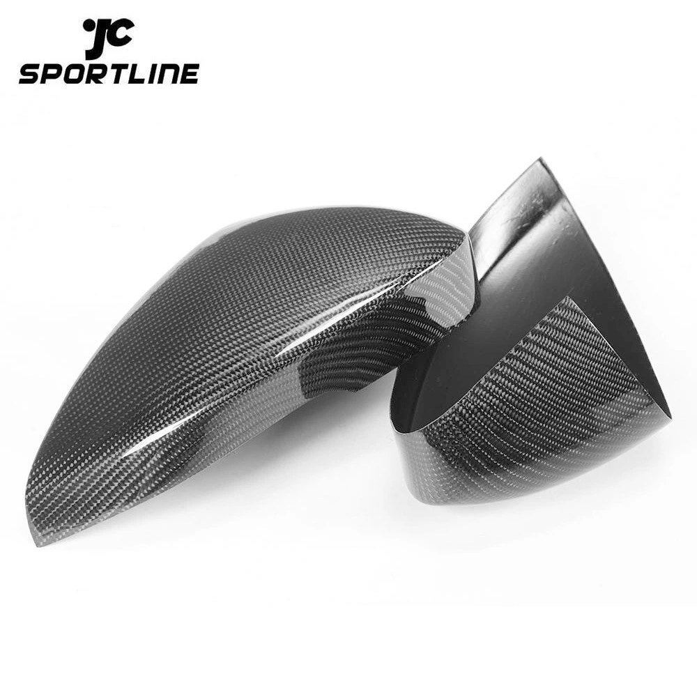 JC-XP959  Carbon Fiber Side Door Mirror Cover Trims for Jaguar F-type 13-16 1