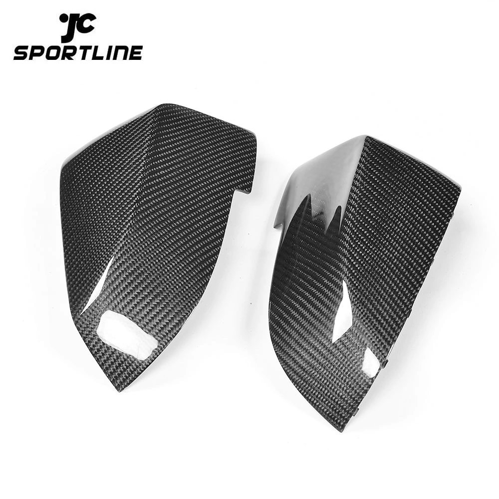 JC-JK018-1  Replacement Carbon Fiber Racing Rear View Side Mirror Covers for BMW 5 6 7 Series F10 F06 F12 F01 F02 2014 - 2016 1
