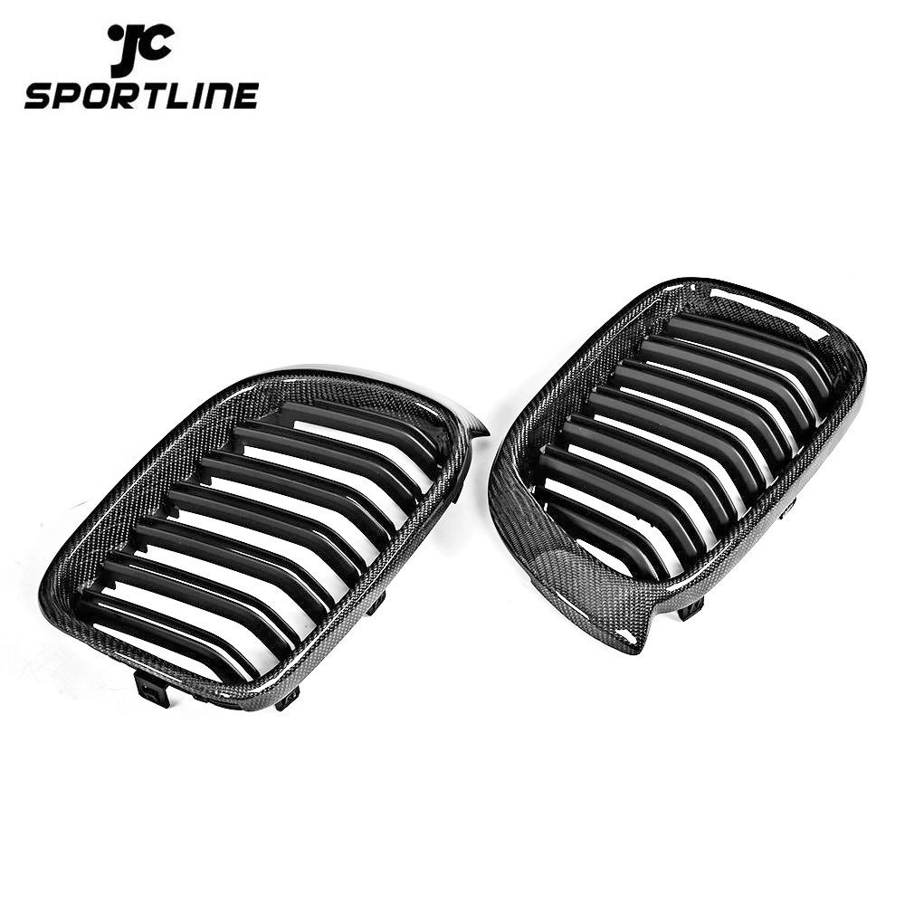 JC-XX36  Dual-Salts Carbon Fiber X3 X4 Car Mesh Grill for BMW F25 F26 xDrive35i xDrive28i 14-17 1
