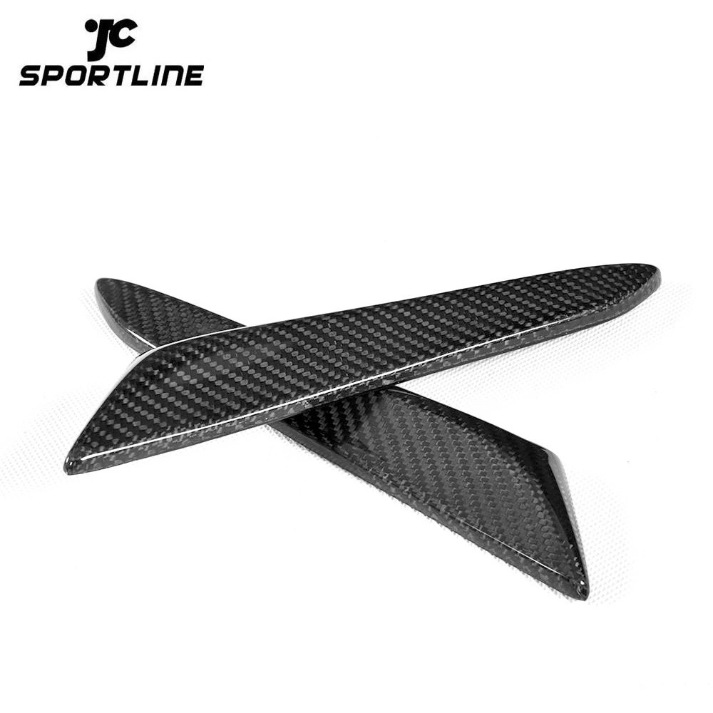 ML-XM342  Carbon Fiber Rear Bumper Fins fit for Honda Civic Type R Hatchback 4-Door 2015-2016 1