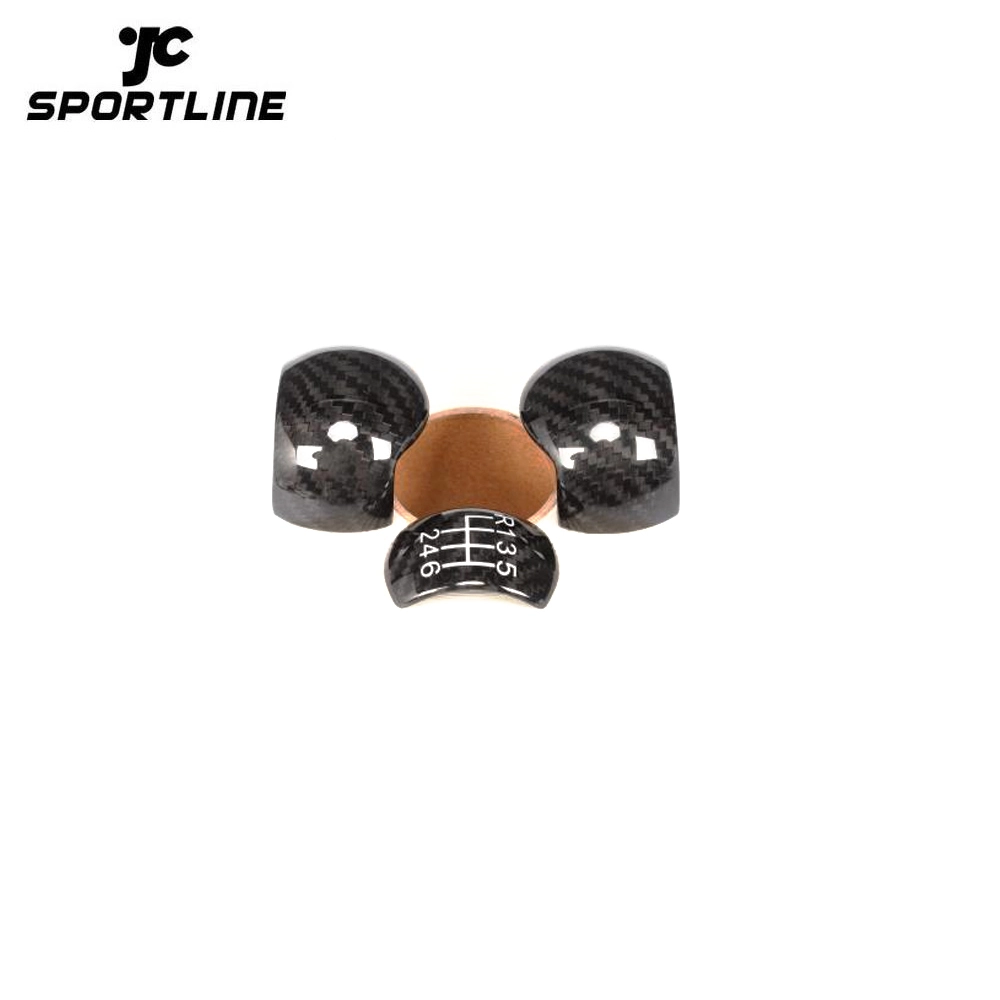 JC-XP1332 3pcs/set Carbon Fiber Manual Boot Retainer Gear Shift Knob for Ford Mustang 1
