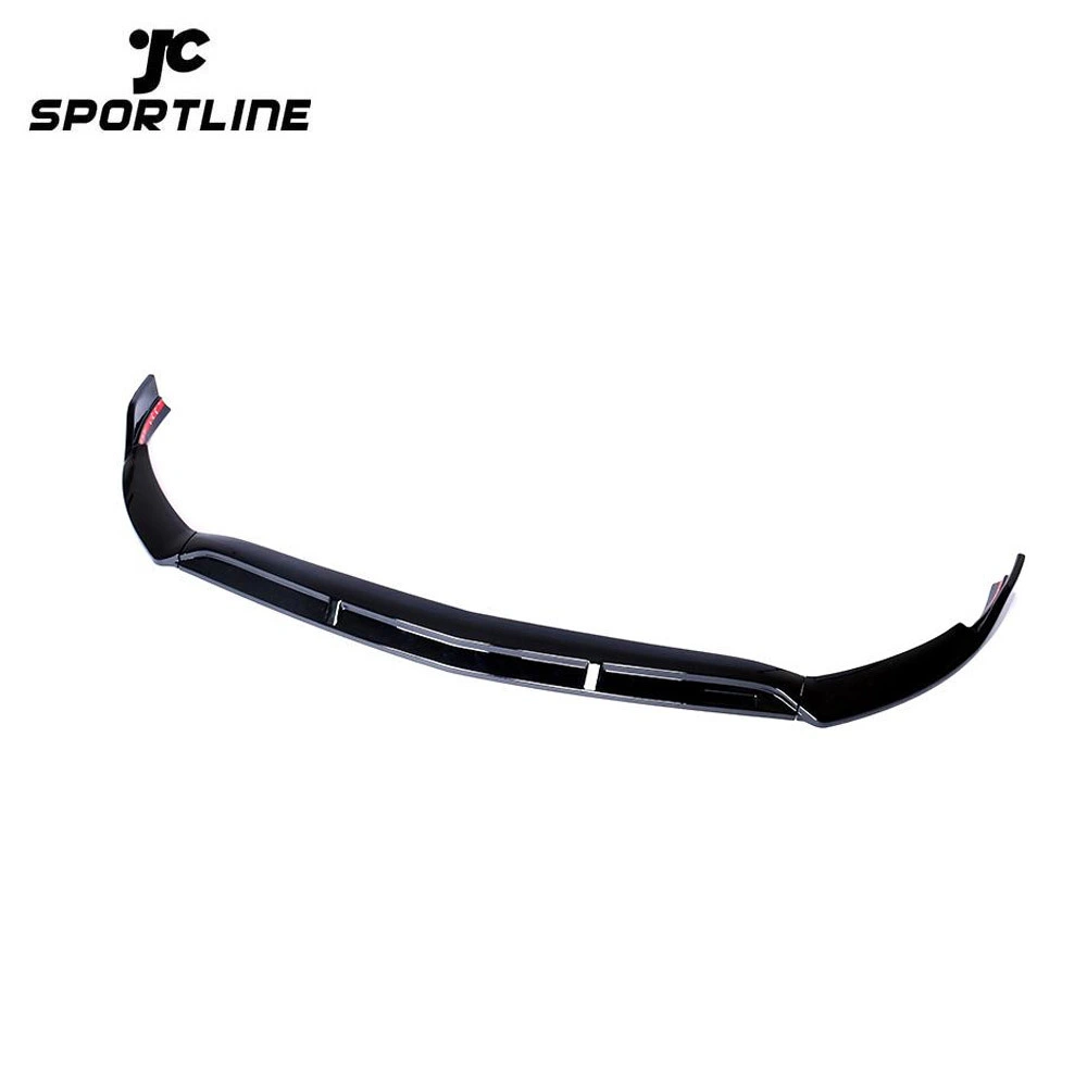 JC-HLY278  Painted Black ABS NEW C-Class W205 Front Lip Splitter for Mercedes Benz W206 C300 Sport 2019 2018 1