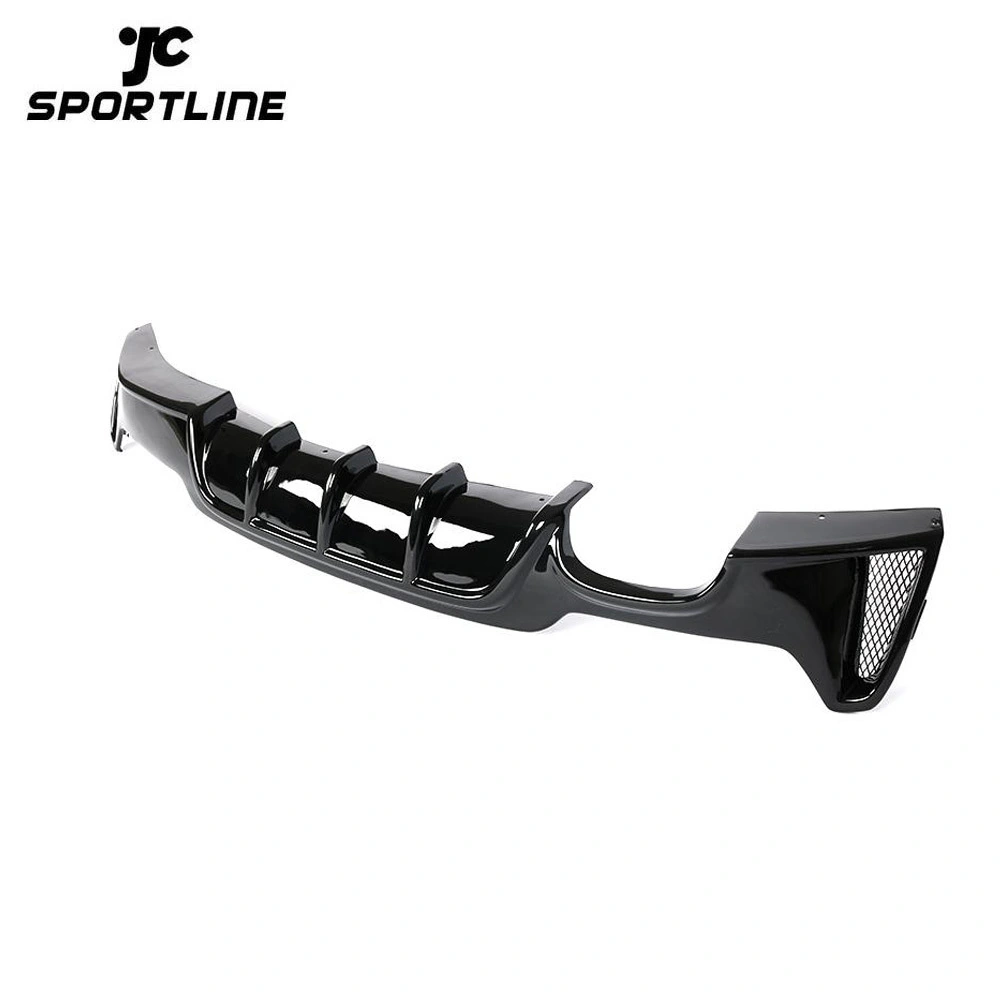 JC-XP825- 4  Rear Diffuser for BMW 4 Series F32 F33 F36 M Sport Edition ABS glossy Black 4-doors Back Lip 2012 + 1