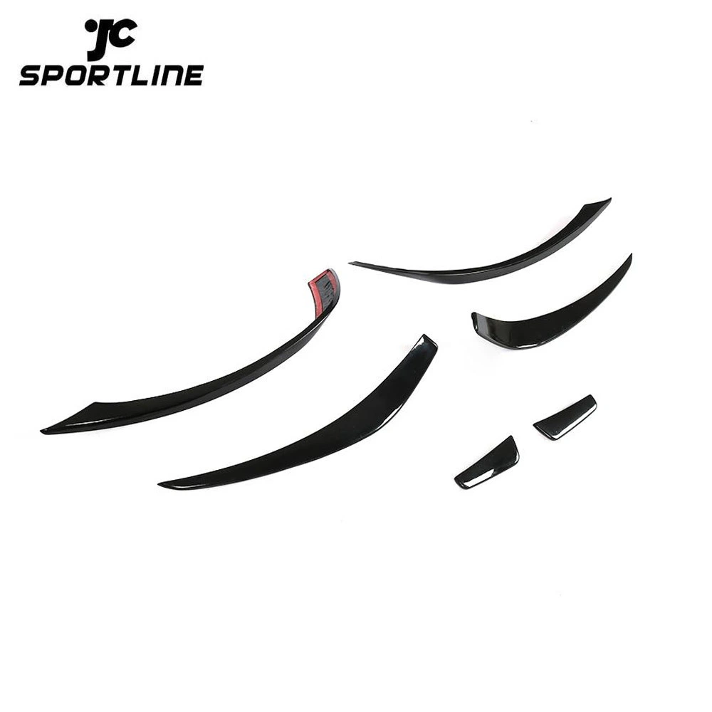 JC-HLY273  Black Painted FRP CLA45 Front Bumper Trims for Mercedes Benz CLA250 Sport 13-15 1