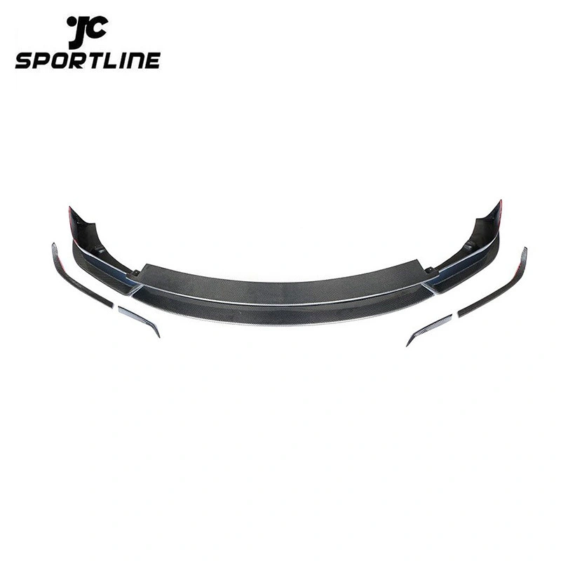 ML-ZDH013 2016-2018 Carbon Fiber Front Bumper Diffuser for Tesla Model X P90 75D P100 2016-2018 5PCS/SET 1