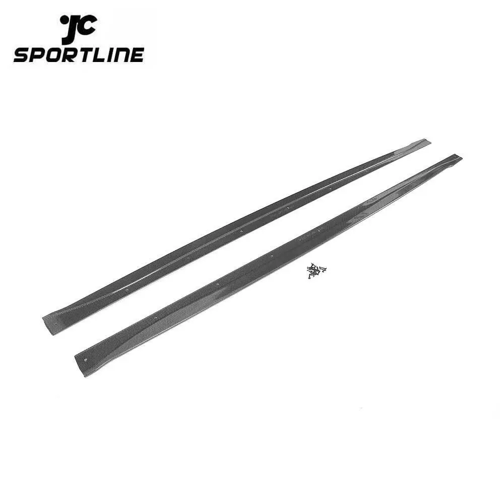ML-XM242 Carbon Fiber Car Side Skirts Extension for Alfa Romeo Giulia Sedan 4-Door 2017 1