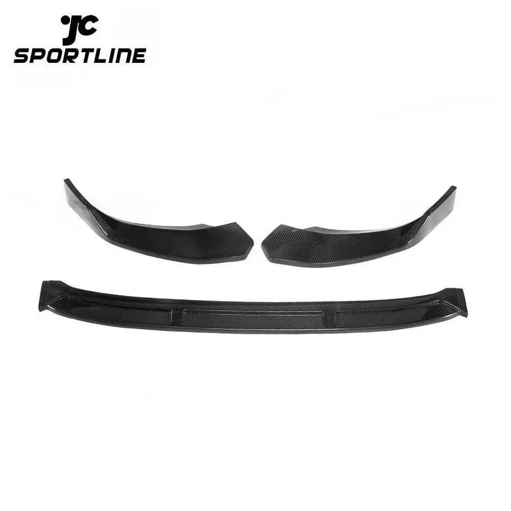 JC-HLY319-CF Carbon Fiber S4 Car Splitter Front Lip for Audi S4 B9 A4 Sline 2019 B Style 1