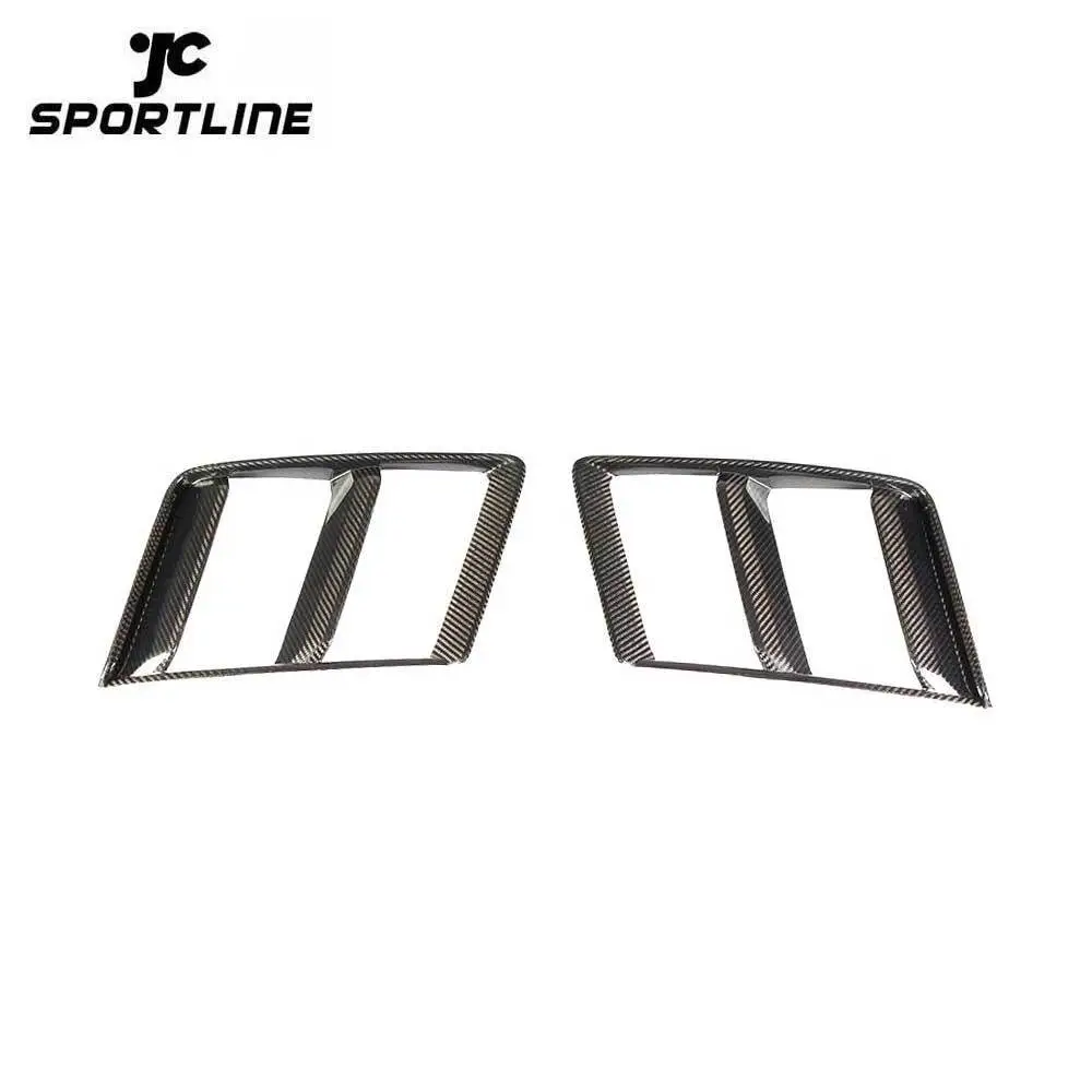 ML-YBX041 Dry Carbon Fiber R8 2 Gen Front Bumper Lower Fog Grille Vents Cover for Audi R8 V10 Plus Coupe 2-Door 16-18 1